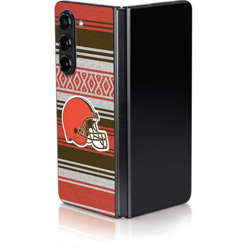 NFL Cleveland Browns Trailblazer Galaxy Z Fold5 5G Skin